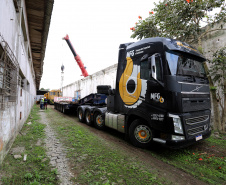  Locomotivas deixam a Portos do Paraná para serem restauradas e preservadas
