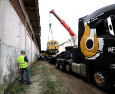  Locomotivas deixam a Portos do Paraná para serem restauradas e preservadas
