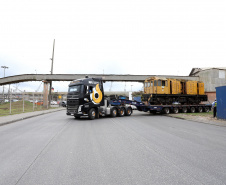  Locomotivas deixam a Portos do Paraná para serem restauradas e preservadas