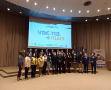 Paraná vai apoiar ações da campanha Vacina Mais, lançada em Brasília nesta quarta