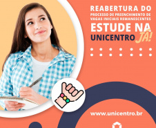 Unicentro reabre edital para preencher vagas remanescentes nas turmas de primeiros anos