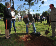 UEL comemora aniversário com plantio da 51ª peroba rosa