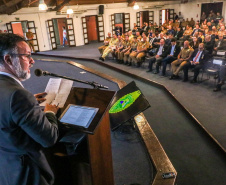 PMPR homenageia militares e autoridades civis no aniversário do BPRv, BPMOA e BOPE