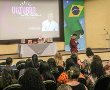 Segurança conscientiza servidoras sobre o Outubro Rosa 