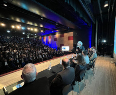 O governador em exercício Darci Piana participou do evento Nova PCA: Cenários para prefeitos e vereadores, realizado pelo Tribunal de Contas do Paraná nesta segunda-feira (10), 