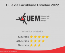  Universidades estaduais do Paraná têm 13 cursos classificados com 5 estrelas no Guia da Faculdade Estadão