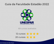  Universidades estaduais do Paraná têm 13 cursos classificados com 5 estrelas no Guia da Faculdade Estadão