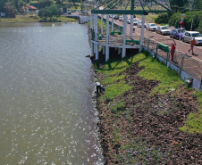   Voluntários limpam e preservam Rio Cascavel