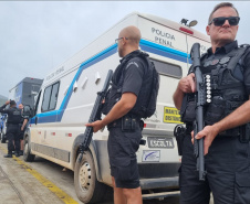 Polícia Penal realiza transferência de presos das cadeias do litoral durante Verão Maior Paraná