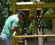 Caingangues visitam Usina Apucaraninha e preparam material bilíngue sobre segurança