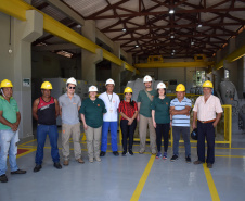 Caingangues visitam Usina Apucaraninha e preparam material bilíngue sobre segurança