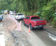 DER libera Estrada da Graciosa; chuvas e monitoramento das encostas podem levar a novos bloqueios 