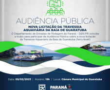 Audiência pública do ferry boat de Guaratuba acontece nesta quinta-feira (09) 
