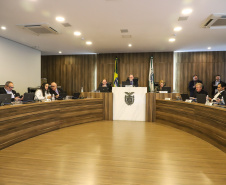 O secretário de Estado da Saúde, César Neves, e o diretor geral,  Nestor Werner Junior, realizam  nesta terça-feira (07), a prestação de contas da pasta em audiência na Assembleia Legislativa do Paraná. 