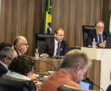 O secretário de Estado da Saúde, César Neves, e o diretor geral,  Nestor Werner Junior, realizam  nesta terça-feira (07), a prestação de contas da pasta em audiência na Assembleia Legislativa do Paraná. 