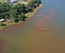 Dragagem no Lago Municipal de Cascavel alcança potência máxima