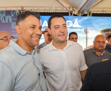  O governador Carlos Massa Ratinho Junior anunciou o início da usina fotovoltaica no aeroporto de Maringá.