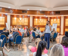 Professor Roni Miranda, secretário da Educação, palestrou na abertura do evento e também participou de oficinas