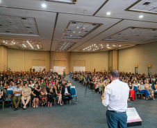 Professor Roni Miranda, secretário da Educação, palestrou na abertura do evento e também participou de oficinas