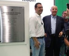 Governador Carlos Massa Ratinho Junior na inauguração do Terminal Portuário da Klabin em Paranaguá