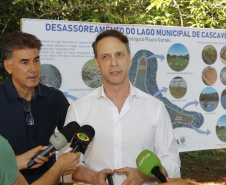 Dragagem no Lago Municipal de Cascavel alcança potência máxima