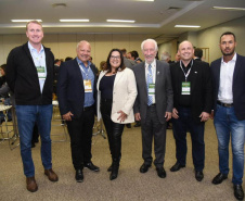 O vice-governador Darci Piana e o secretário da Agricultura, Norberto Ortigara, participaram da abertura da ExpoApras 2023.