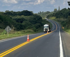 Ligação rodoviária entre Jaguariaíva e Piraí do Sul recebe melhorias no pavimento