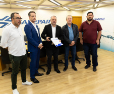 Presidente da Sanepar recebeu prefeito e presidente da Câmara de Almirante Tamandaré