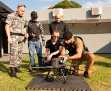 Policiais de Londrina são habilitados como pilotos de RPAS e recebem nova aeronave remotamente pilotada