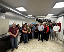 A ministra da Saúde, Nísia Trindade, visitou as instalações da Secretaria de Estado da Saúde (Sesa) nível central nesta terça-feira (25)