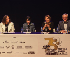 Curitiba, 23 de julho de 2023 - Abertura da 75ª Reunião Anual da SBPC - Sociedade Brasileira para o Progresso da Ciência, que aconteceu no Teatro Guaira, e contou com a presença da ministra de  Ciência, Tecnologia e Inovação, Luciana Santos.