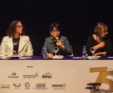Curitiba, 23 de julho de 2023 - Abertura da 75ª Reunião Anual da SBPC - Sociedade Brasileira para o Progresso da Ciência, que aconteceu no Teatro Guaira, e contou com a presença da ministra de  Ciência, Tecnologia e Inovação, Luciana Santos.