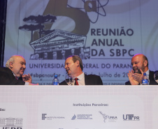 Curitiba, 23 de julho de 2023 - Abertura da 75ª Reunião Anual da SBPC - Sociedade Brasileira para o Progresso da Ciência, que aconteceu no Teatro Guaira, e contou com a presença da ministra de  Ciência, Tecnologia e Inovação, Luciana Santos.