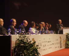 Curitiba, 23 de julho de 2023 - Abertura da 75ª Reunião Anual da SBPC - Sociedade Brasileira para o Progresso da Ciência, que aconteceu no Teatro Guaira, e contou com a presença da ministra de  Ciência, Tecnologia e Inovação, Luciana Santos.
