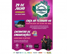 Estado apoia Lobafest 2023, que conta com caça ao tesouro na fortaleza da Ilha do Mel