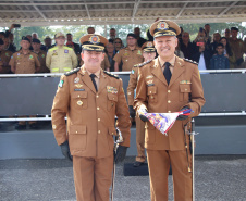 PMPR realiza passagem de comando da Academia Policial Militar do Guatupê