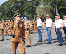 PMPR realiza passagem de comando da Academia Policial Militar do Guatupê