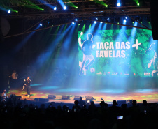 cerimônia de lançamento da Taça das Favelas Paraná 2023