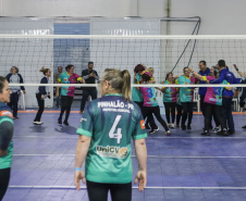 Guaratuba, 28 de agosto de 2023 - A primeira dama, Luciana Saito Massa, participou da abertura do Jogos da Integração da Idoso.