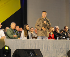 Guaratuba, 28 de agosto de 2023 - A primeira dama, Luciana Saito Massa, participou da abertura do Jogos da Integração da Idoso.