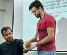 Polícia Penal capacita 35 agentes em curso de primeiros socorros no Complexo Penitenciário de Maringá