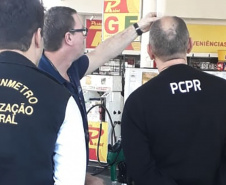 PCPR e Ipem realizam fiscalização em postos de combustíveis