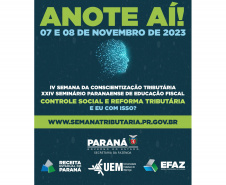 Semana da Conscientização Tributária e Seminário de Educação Fiscal debatem reforma tributária em Goioerê