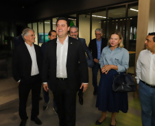 O governador Carlos Massa Ratinho Junior exaltou novamente a importância das cooperativas para a economia do Paraná durante a inauguração da nova sede administrativa do Sicredi em Palotina