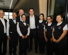 O governador Carlos Massa Ratinho Junior exaltou novamente a importância das cooperativas para a economia do Paraná durante a inauguração da nova sede administrativa do Sicredi em Palotina
