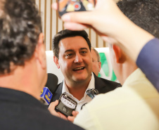 O governador Carlos Massa Ratinho Junior exaltou novamente a importância das cooperativas para a economia do Paraná durante a inauguração da nova sede administrativa do Sicredi em Palotina