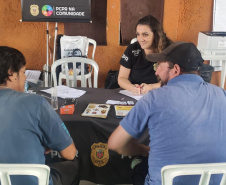  PCPR na Comunidade leva serviços de polícia judiciária para mais de 250 pessoas nos bairros Pinheirinho e Santa Cândida em Curitiba