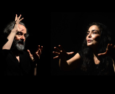 Peça com Letícia Sabatella e Daniel Dantas neste fim de semana