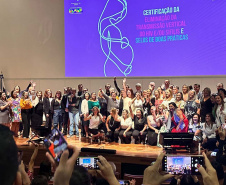 Paraná recebe certificação nacional da eliminação do HIV e selo bronze rumo a eliminação da transmissão vertical da Sífilis 