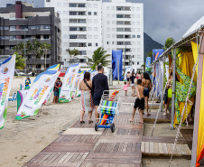 Janeiro, 27 de janeiro de 2024 - Balão na estrutura da Arena Verão Maior Paraná em Caiobá.